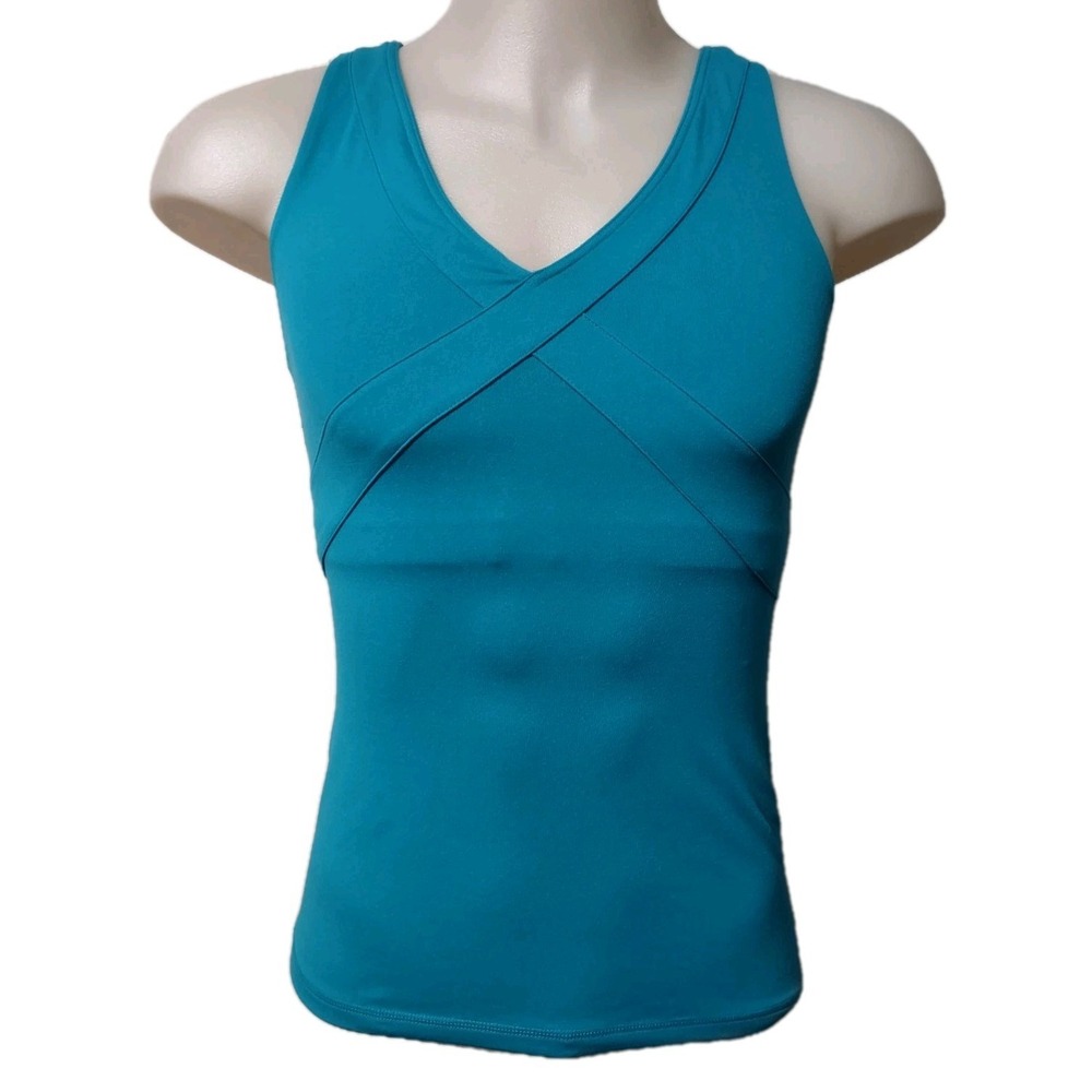 Calvin Klein Performance Tank Top Women's Large Athletic Quick Dry Bra Built In